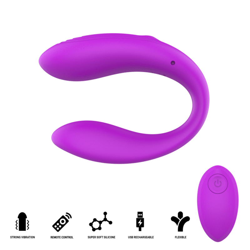 Alternative view of INTENSE - NORA VIBRATING CLAMP STIMULATOR PURPLE