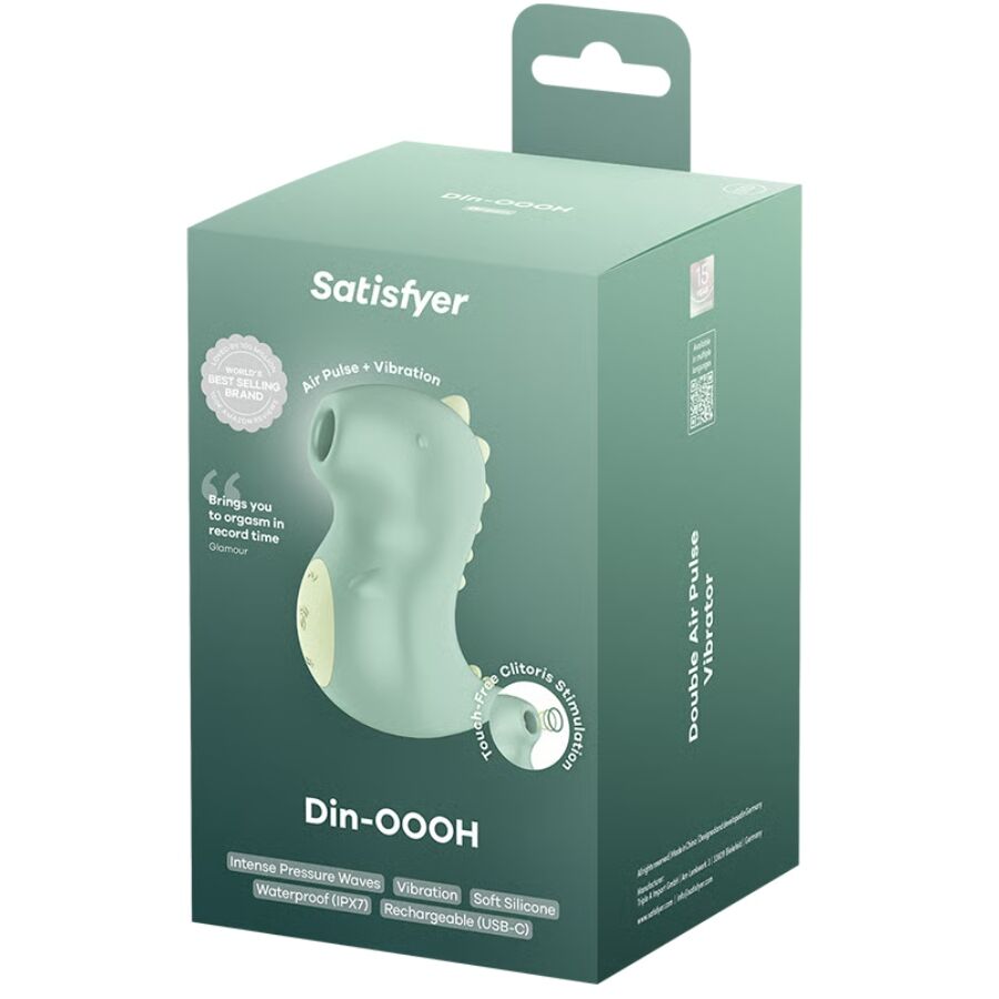 Alternative view of SATISFYER - DIN-OOOH VIBRATOR & AIR PULSE STIMULATOR