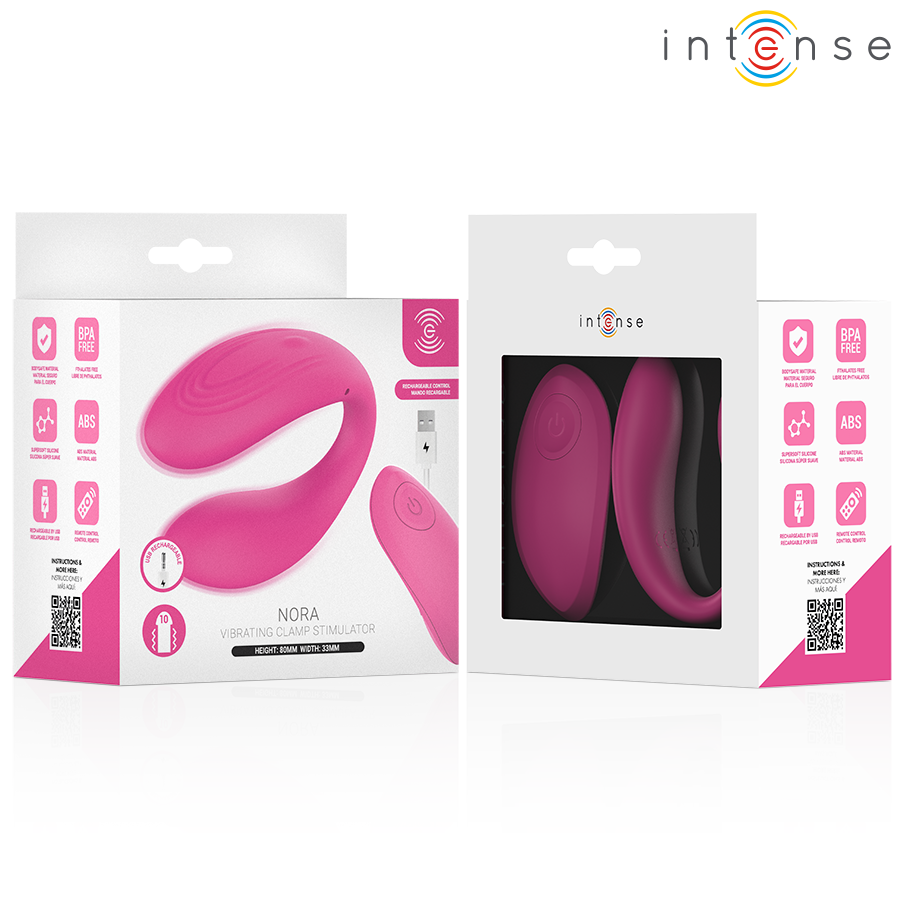 INTENSE - NORA VIBRATING CLAMP STIMULATOR PINK - Bild 3