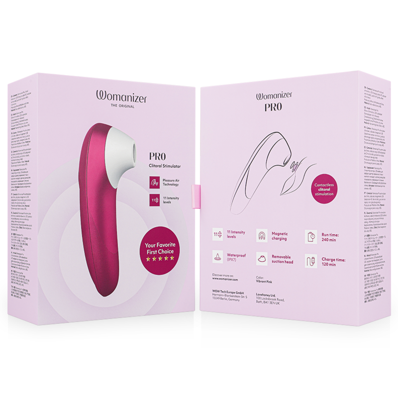 WOMANIZER - PRO VIBRANT CLITORAL STIMULATOR PINK - Bild 5