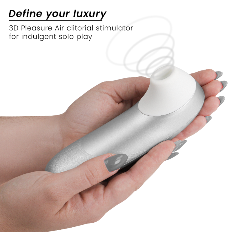 WOMANIZER - PRO VIBRANT CLITORAL STIMULATOR SILVER GREY - Bild 3