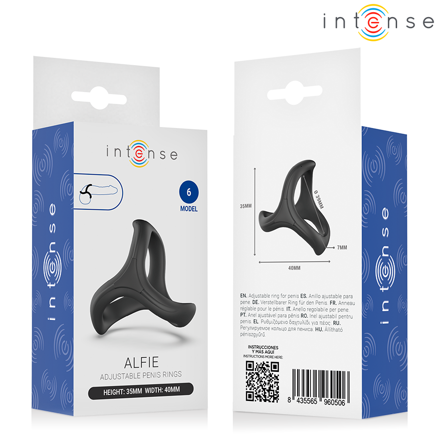 INTENSE - ALFIE ADJUSTABLE TRIPLE PENIS RING MODEL 6 - Bild 5