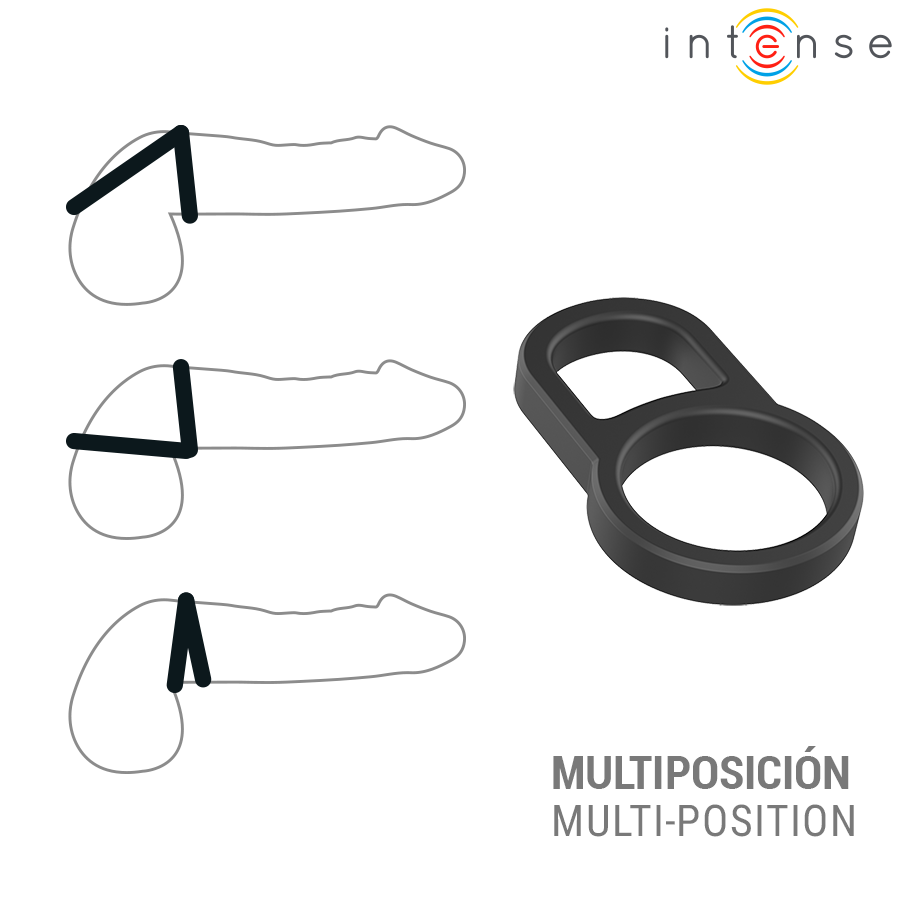 INTENSE - CONLETH ADJUSTABLE DOUBLE PENIS RING MODEL 3 - Bild 3