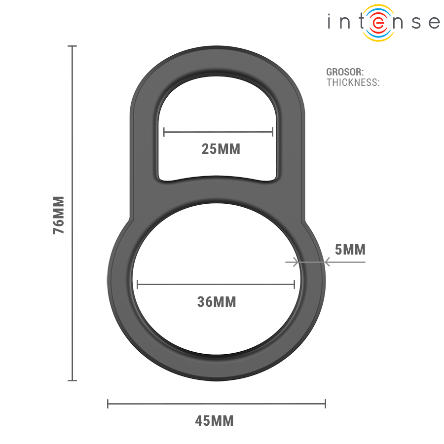 INTENSE - CONLETH ADJUSTABLE DOUBLE PENIS RING MODEL 3 - Bild 6