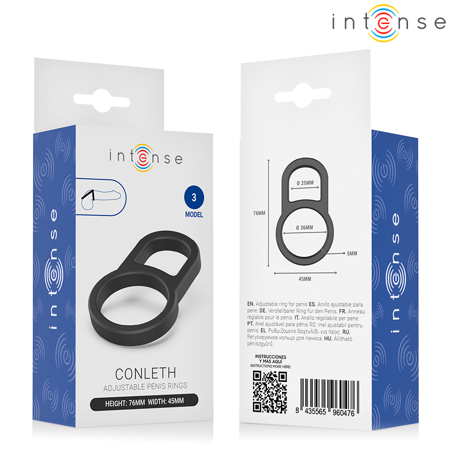 INTENSE - CONLETH ADJUSTABLE DOUBLE PENIS RING MODEL 3 - Bild 5