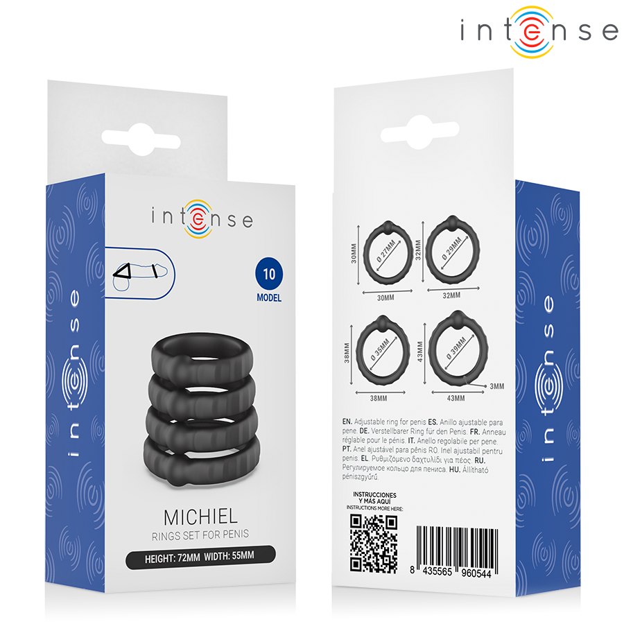 INTENSE - MICHIEL SET OF 4 PENIS RINGS MODEL 10 - Bild 6