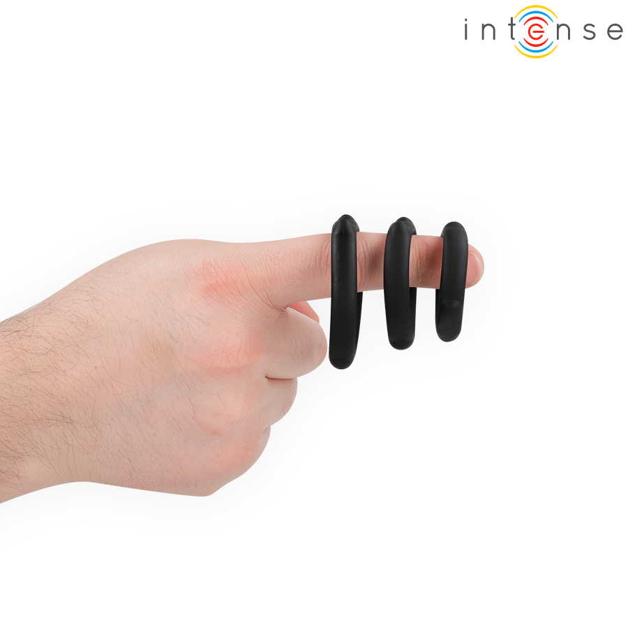 Alternative view of INTENSE - PETER SET OF 3 PENIS RINGS MODEL 9
