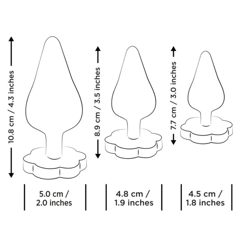 ROMP - LUSTER ANAL TRAINING KIT S/M/L WITH FLOWER-SHAPED BASE - Bild 7