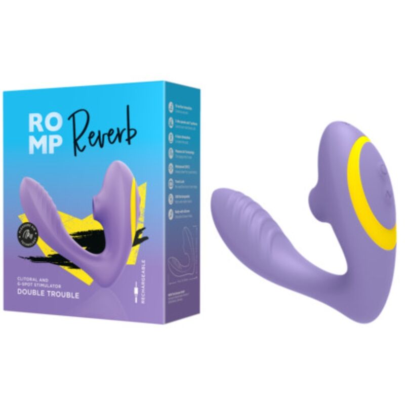 ROMP - REVERB G-SPOT STIMULATOR AND CLITORAL SUCTION DEVICE PURPLE - Bild 9