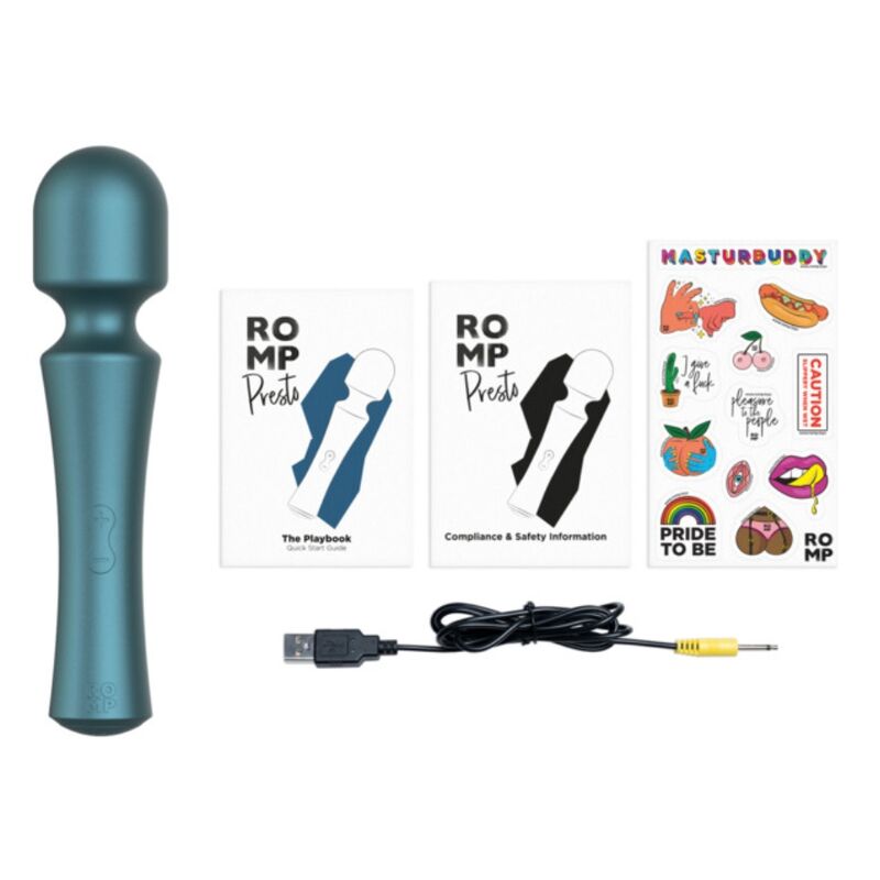 ROMP - PRESTO MINI WAND VIBRATOR FLEXIBLE HEAD GREEN - Bild 11
