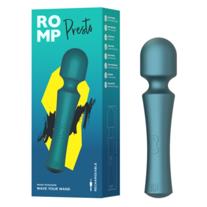 ROMP - PRESTO MINI WAND VIBRATOR FLEXIBLE HEAD GREEN - Bild 6