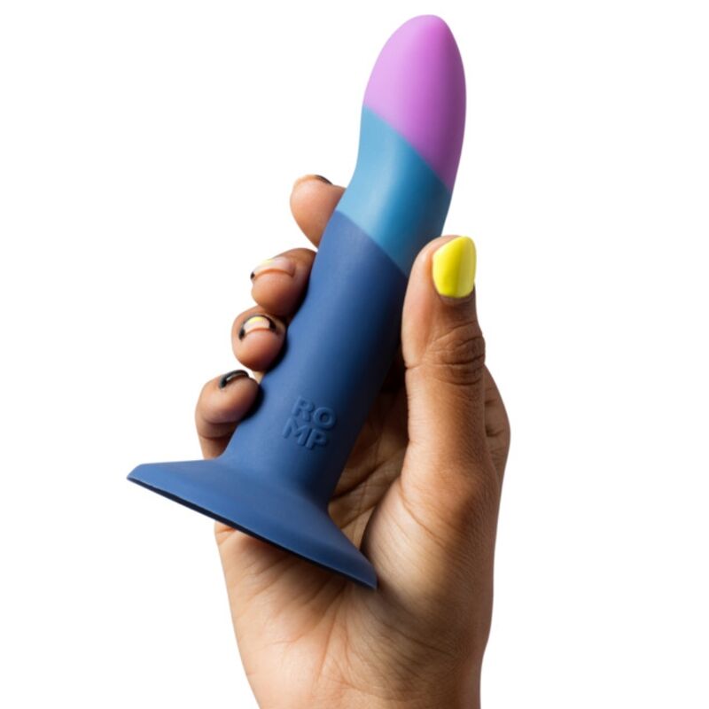 ROMP - PICCOLO HARNESS + SILICONE DILDO WITH TRICOLOR SUCTION CUP 14 CM - Bild 7