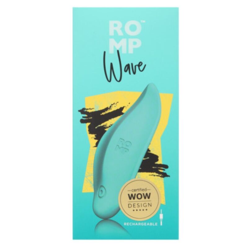 ROMP - WAVE VIBRATOR CLITORAL STIMULATOR ERGONOMIC SHAPE AQUA GREEN - Bild 9