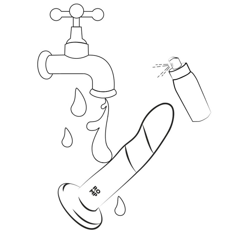 ROMP - DIZI SILICONE DILDO WITH SUCTION CUP TRICOLOR 18 CM - Bild 6
