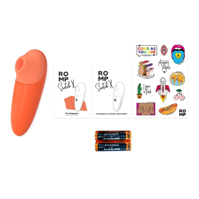 ROMP - SWITCH X CLITORAL STIMULATOR 6 LEVELS ORANGE - Bild 5