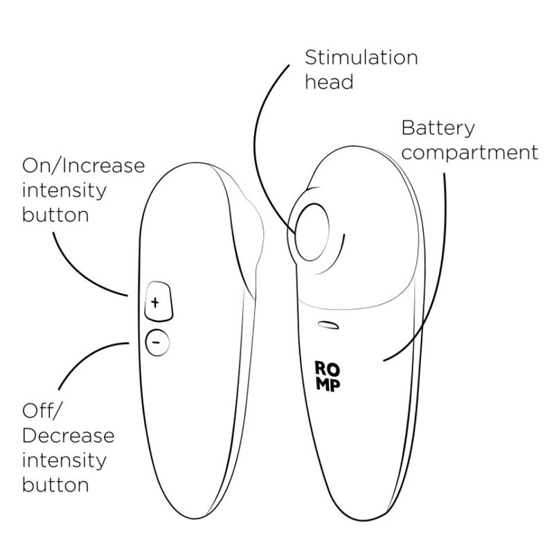 ROMP - SWITCH X CLITORAL STIMULATOR 6 LEVELS ORANGE - Bild 7