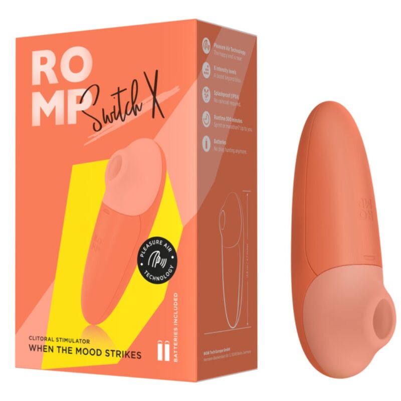 ROMP - SWITCH X CLITORAL STIMULATOR 6 LEVELS ORANGE - Bild 10