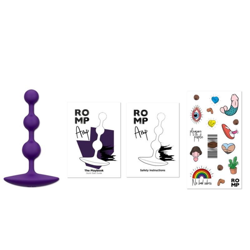 ROMP - AMP PURPLE FLEXIBLE SILICONE ANAL BEADS 12.5 CM PURPLE - Bild 12