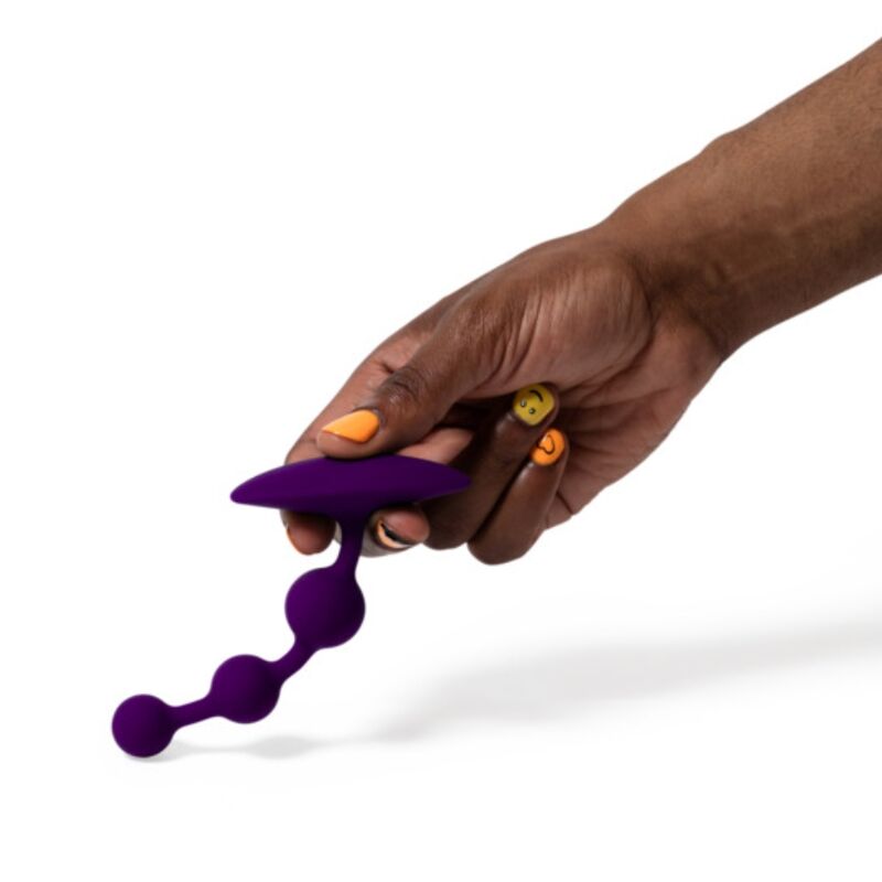 ROMP - AMP PURPLE FLEXIBLE SILICONE ANAL BEADS 12.5 CM PURPLE - Bild 5
