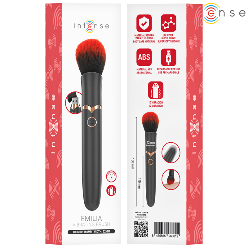 INTENSE - EMILIA VIBRATING BRUSH 10 VIBRATIONS 16 CM - Bild 7