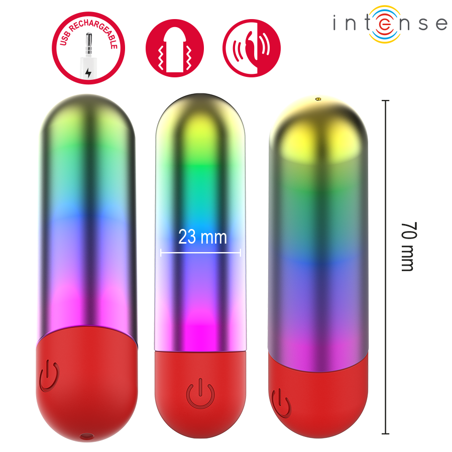 INTENSE - DEBBIE RAINBOW CLITORIS VIBRATING BULLET - Bild 4