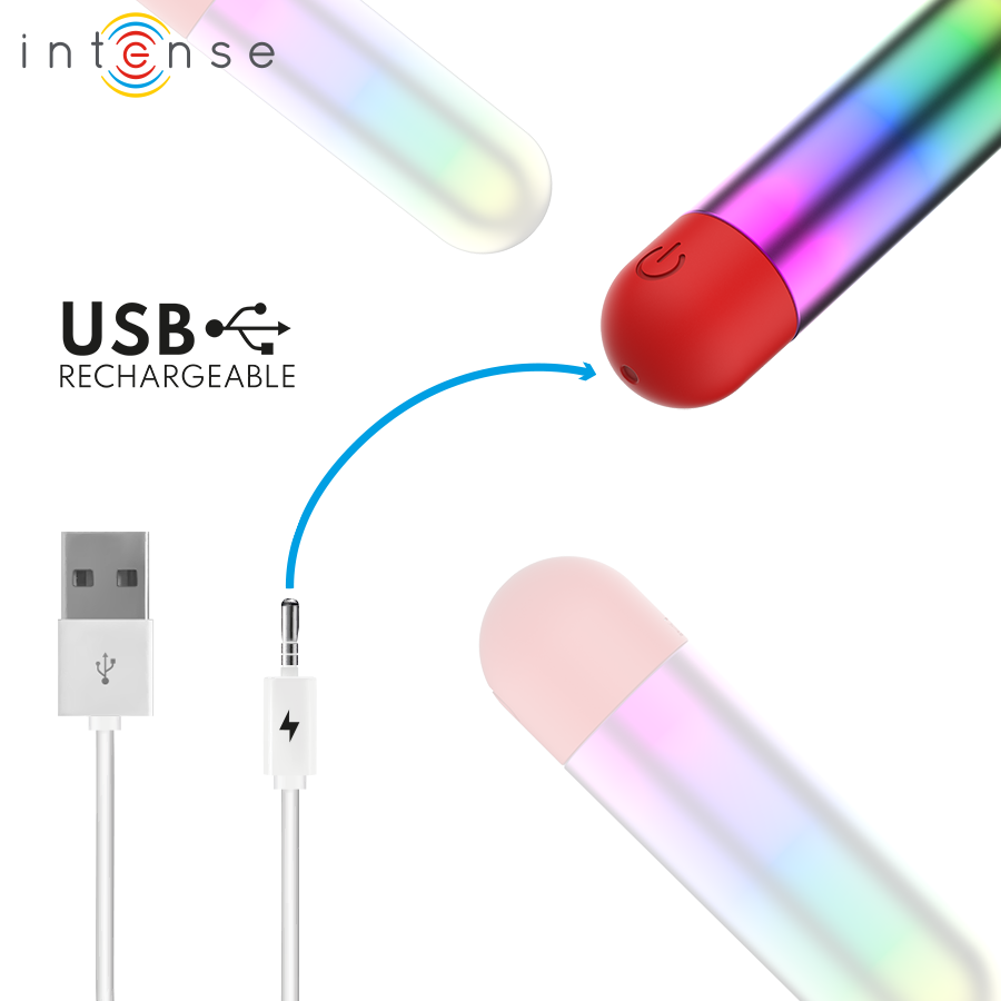 INTENSE - DEBBIE RAINBOW CLITORIS VIBRATING BULLET - Bild 5