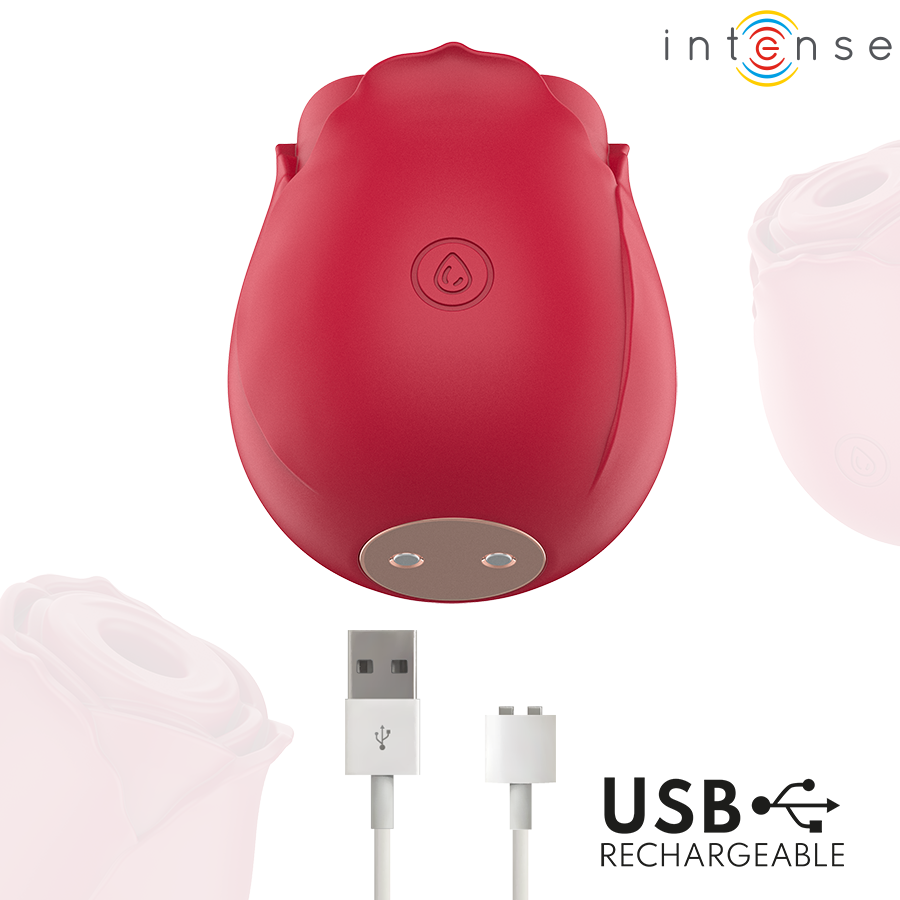 INTENSE - CAMELLIA CLITORAL SUCTION ROSE BY WAVES BORDEAUX - Bild 5