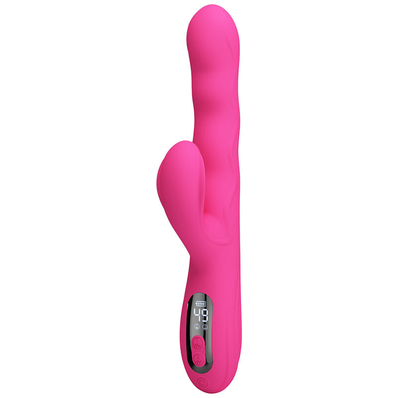 PRETTY LOVE - WINTERS MULTIFUNCTION RABBIT VIBRATOR WITH LED DISPLAY PINK - Bild 7