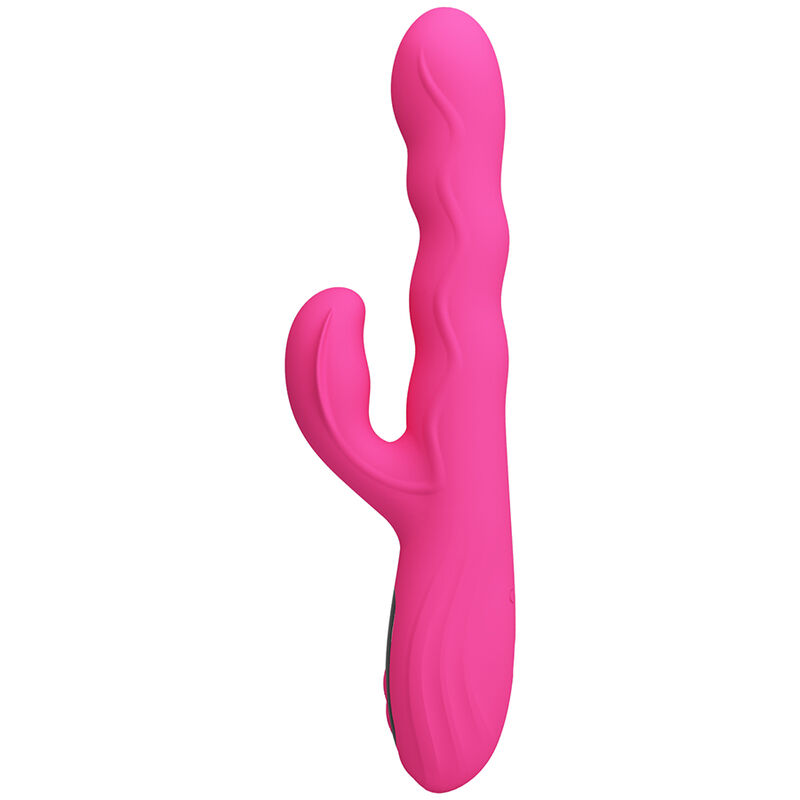 PRETTY LOVE - WINTERS MULTIFUNCTION RABBIT VIBRATOR WITH LED DISPLAY PINK - Bild 3
