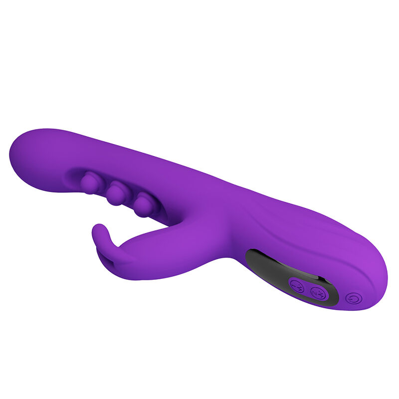 PRETTY LOVE - SABIEN RABBIT VIBRATOR WITH TAPPING STIMULATION AND PURPLE LED - Bild 4