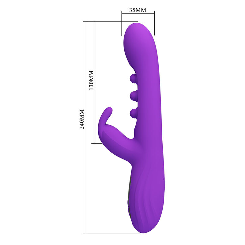 PRETTY LOVE - SABIEN RABBIT VIBRATOR WITH TAPPING STIMULATION AND PURPLE LED - Bild 7