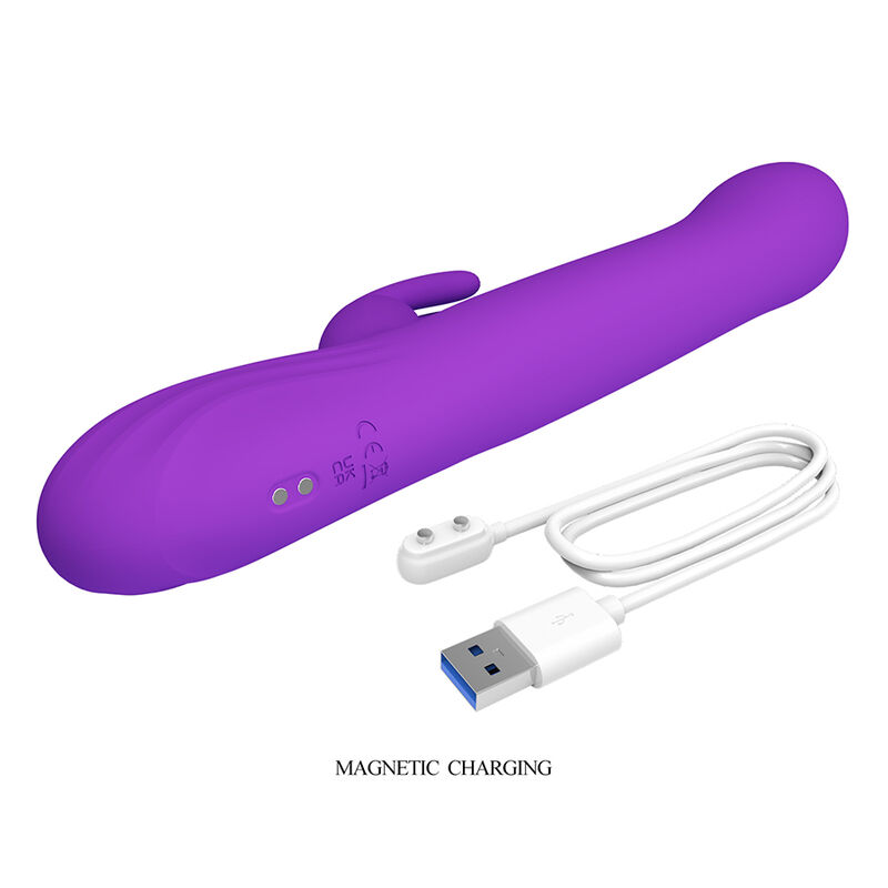 PRETTY LOVE - SABIEN RABBIT VIBRATOR WITH TAPPING STIMULATION AND PURPLE LED - Bild 9