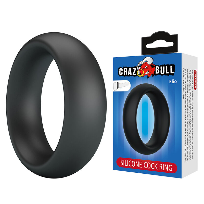 CRAZY BULL - ELIO SILICONE COCK RING BLACK - Bild 7
