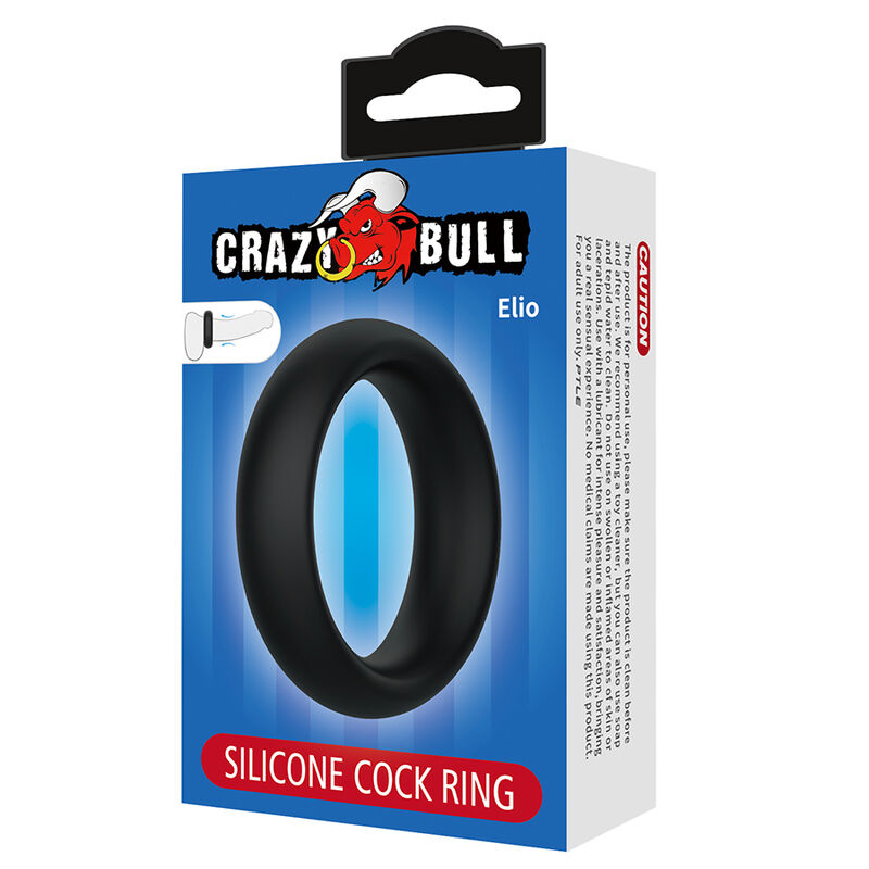 CRAZY BULL - ELIO SILICONE COCK RING BLACK - Bild 6