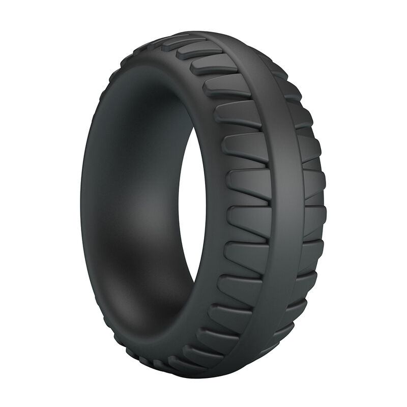 CRAZY BULL - MERRITT TEXTURED SILICONE COCK RING BLACK - Bild 6