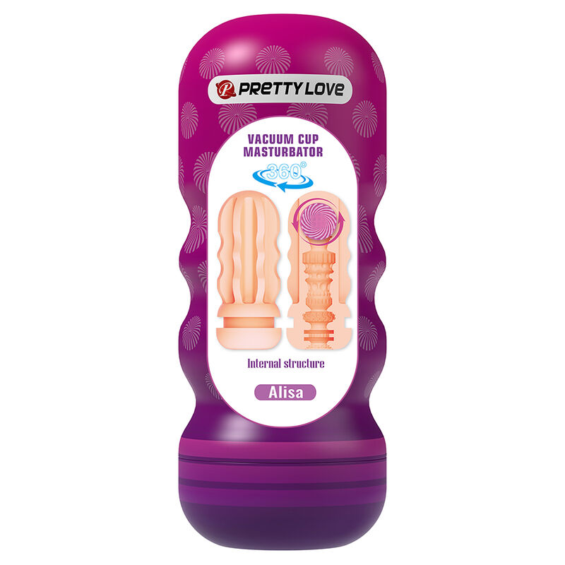 Alternative view of PRETTY LOVE - VAGINAL SMOOTHING MASTURBATOR WITH SUCTION CUP AND INTERNAL TEXTURES