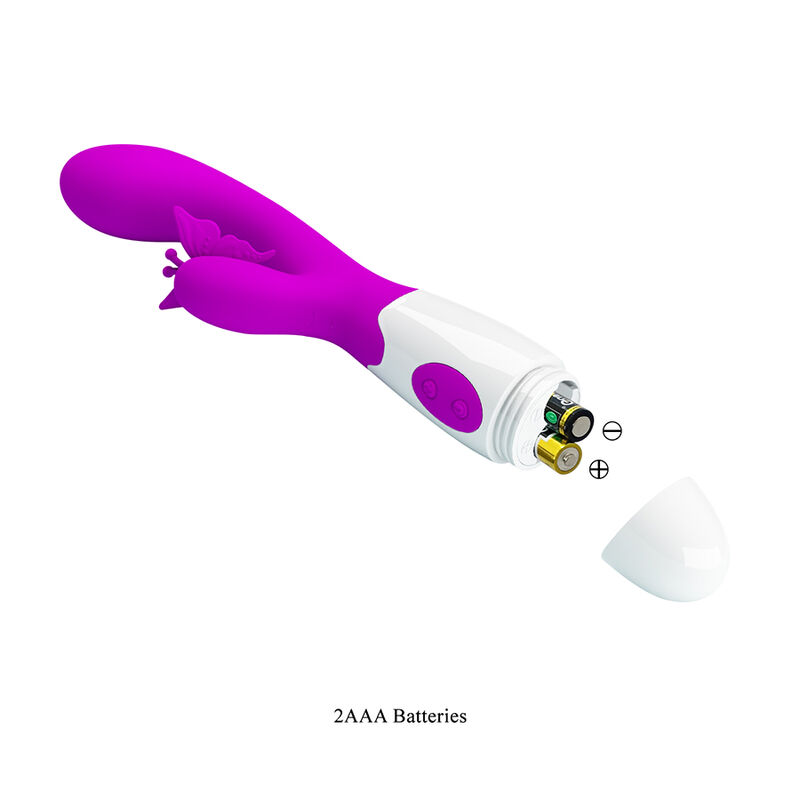 Alternative view of PRETTY LOVE - BUTTERFLY KISS 30 FUNCTION RABBIT VIBRATOR PURPLE