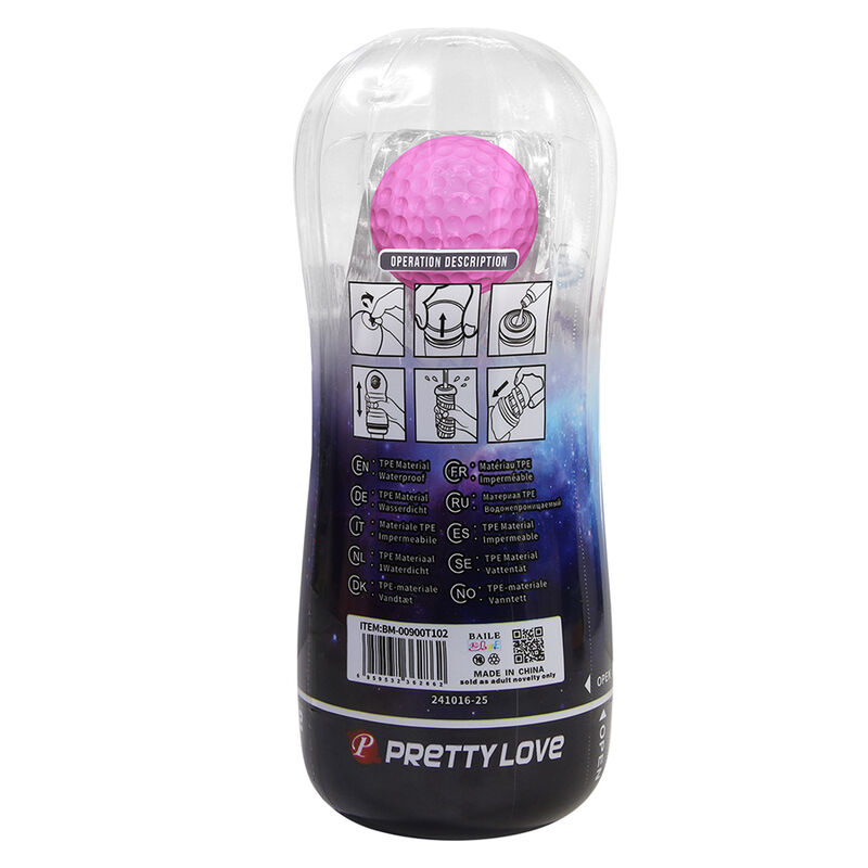 PRETTY LOVE - 360º TEXTURED MASTURBATION CUP CLEAR - Bild 6