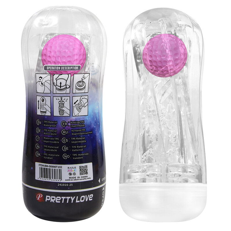 PRETTY LOVE - 360º TEXTURED MASTURBATION CUP CLEAR - Bild 9