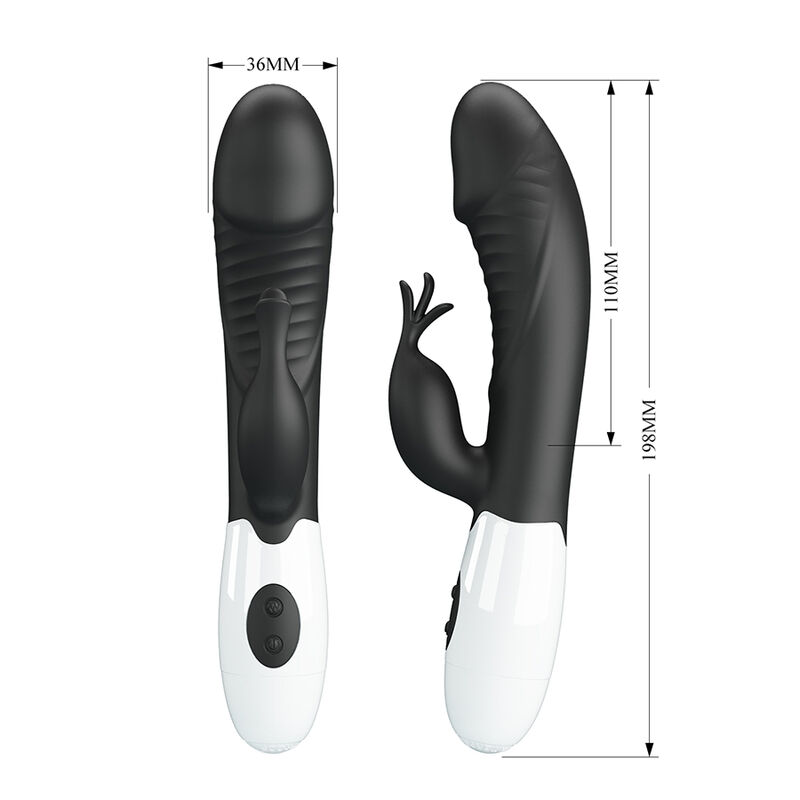 PRETTY LOVE - RASMUSSEN 30 FUNCTION RABBIT VIBRATOR BLACK - Bild 4