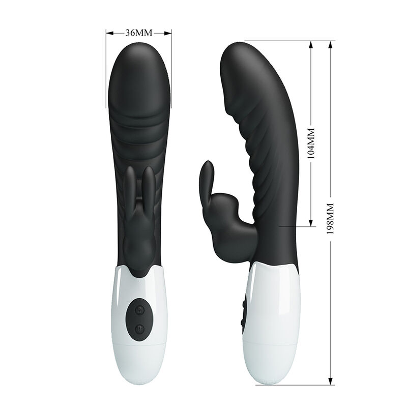 PRETTY LOVE - NAUGHTY BUNNY 30 FUNCTION RABBIT VIBRATOR BLACK - Bild 5