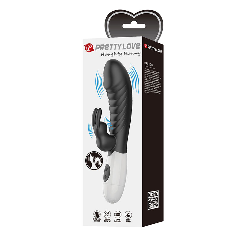 Alternative view of PRETTY LOVE - NAUGHTY BUNNY 30 FUNCTION RABBIT VIBRATOR BLACK