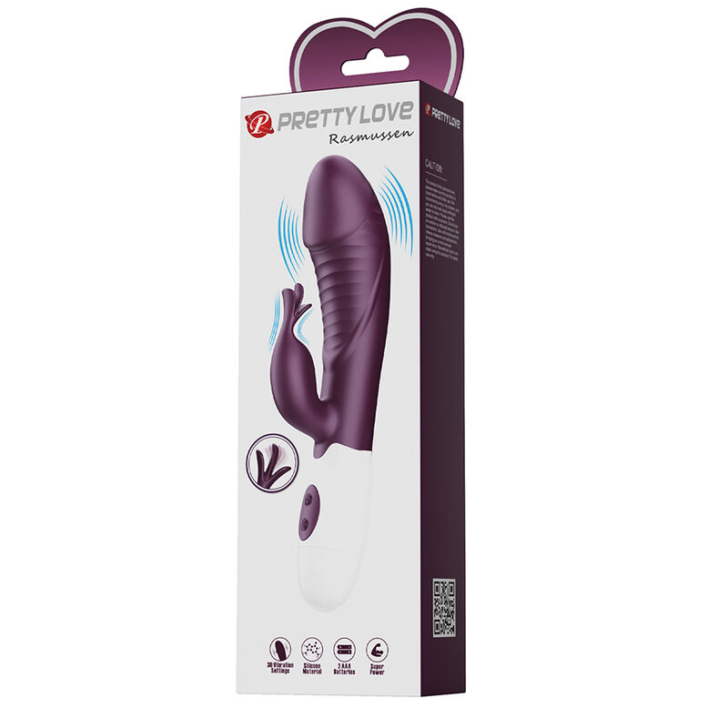 Alternative view of PRETTY LOVE - ROGUE MUSE 30 FUNCTION RABBIT VIBRATOR PURPLE