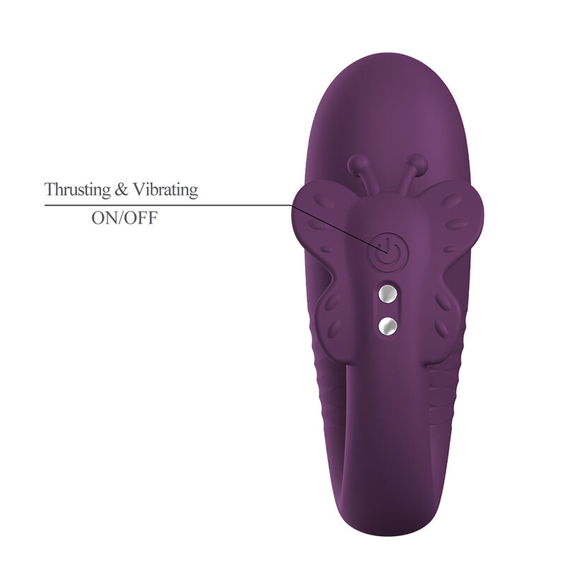 PRETTY LOVE - KLAY THRUSTING EGG VIBRATOR APP CONTROL PURPLE - Bild 6