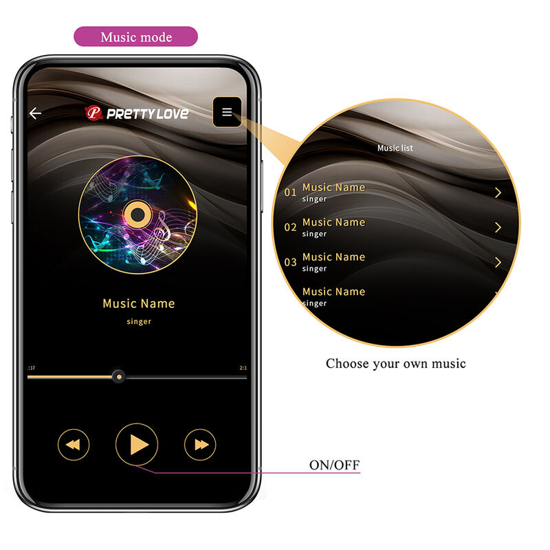 PRETTY LOVE - KLAY THRUSTING EGG VIBRATOR APP CONTROL PURPLE - Bild 14