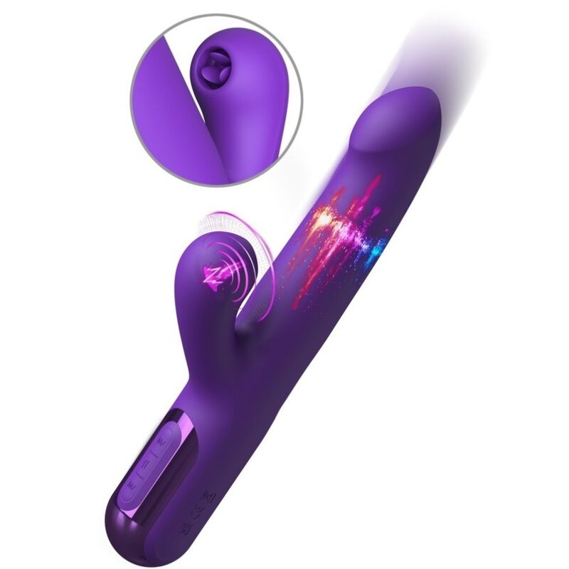 Alternative view of FANTASY FOR HER - SUPER SONIX THRUSTER RABBIT VIBRATOR PURPLE