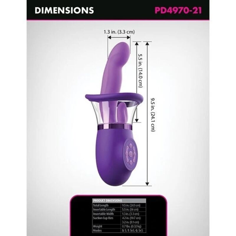 Alternative view of FANTASY FOR HER - ULTIMATE PLEASURE PRO PLUS RABBIT VIBRATOR PURPLE 20.3 CM