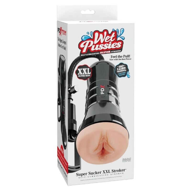 PDX EXTREME - WET PUSSIES SUPER SUCKER XXL LIGHT VAGINA STROKER WITH SUCTION 27.3 CM - Bild 5