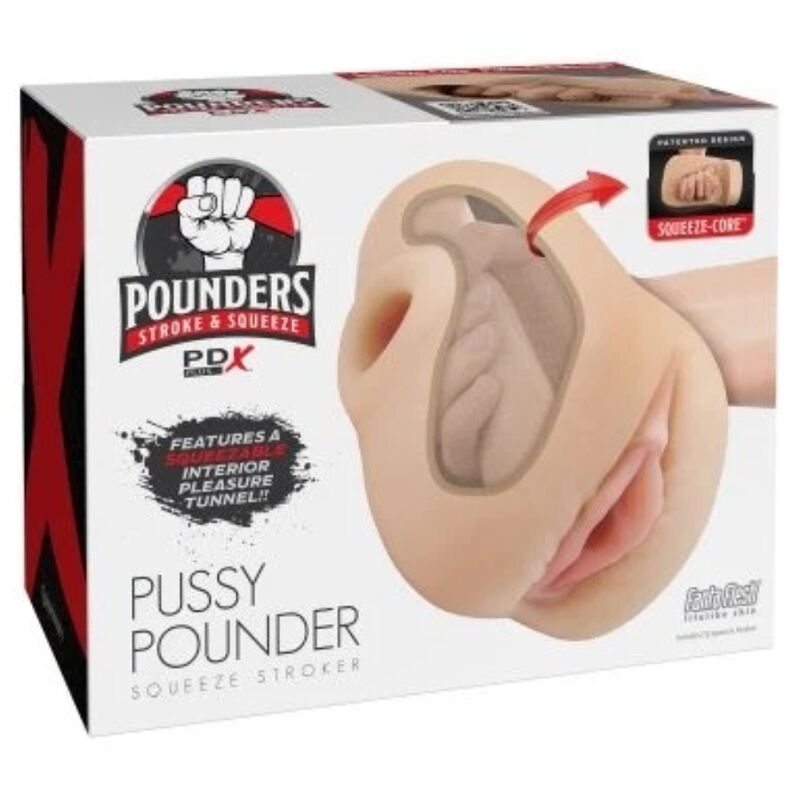 PDX PLUS - REALISTIC VAGINA PUSSY POUNDER SQUEEZE STROKER 18 CM - Bild 4