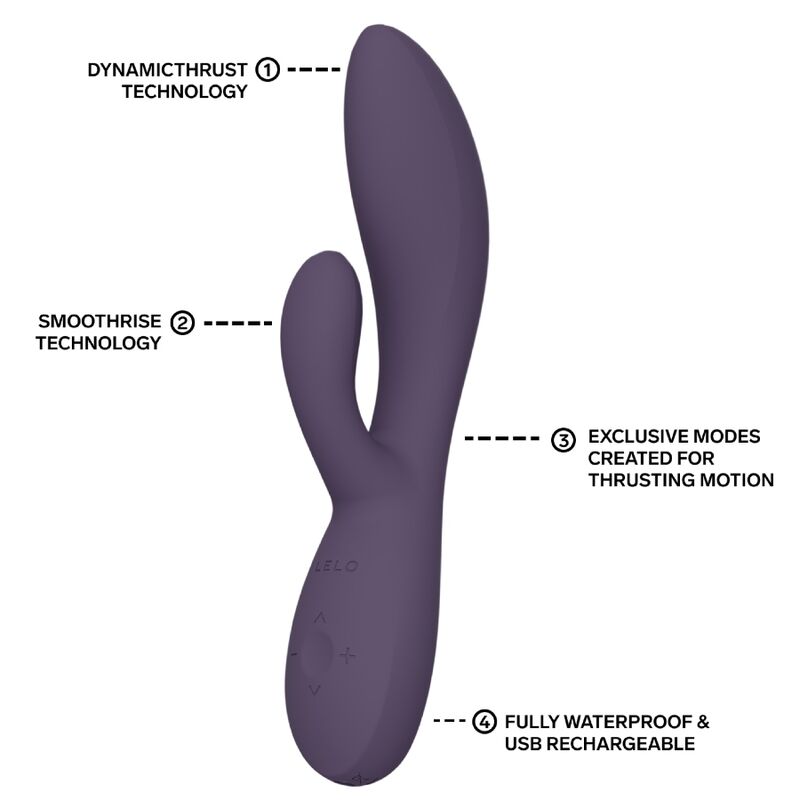 LELO - INA THRUST RABBIT THRUSTING VIBRATOR PURPLE - Bild 6